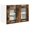 Image de vidaXL Armoire suspendue 2 pc Chêne fumé Bois d'ingénierie