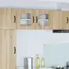 Image de vidaXL Panneau de lave-vaisselle Kalmar 2 pc Chêne Sonoma