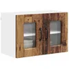 Image de vidaXL Panneau de lave-vaisselle Kalmar 2 pc Bois ancien