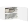 Image de vidaXL Meuble mural LUCCA 2 pcs Sonoma gris 50 x 31 x 40 cm, Solutions de cuisine modernes, panneau rectangulaire en bois, protection pour lave-vaisselle, gain de place