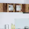 Image de vidaXL Cabinet en verre mural LUCCA Bois ancien 80 x 31 x 40 cm