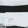 Image de vidaXL Cabinet d'angle mural LUCCA Noir 57 x 57 x 40 cm