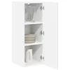 Image de vidaXL Meuble mural LUCCA 2 pc Blanc Bois d'ingénierie