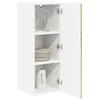 Image de vidaXL Meuble mural LUCCA 2 pcs Chêne Sonoma 30 x 31 x 80 cm, Solutions de cuisine modernes, panneau rectangulaire en bois, protection pour lave-vaisselle, gain de place