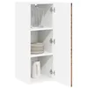 Image de vidaXL Meuble mural LUCCA 2 pcs Bois ancien 30 x 31 x 80 cm, Solutions de cuisine modernes, panneau rectangulaire en bois, protection pour lave-vaisselle, gain de place