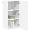 Image de vidaXL Wandkast LUCCA Wit 40 x 31 x 80 cm Bewerkt hout