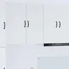 Image de vidaXL Meuble mural LUCCA Blanc brillant 40 x 31 x 80 cm