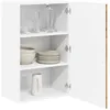 Image de vidaXL Wandkast LUCCA Oud hout 50 x 31 x 80 cm Bewerkt hout