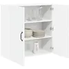 Image de vidaXL Meuble mural LUCCA Blanc 80 x 31 x 80 cm Bois d'ingénierie