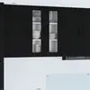 Image de vidaXL Cabinet en verre mural LUCCA Noir 60 x 31 x 80 cm