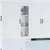 Image de vidaXL Cabinet en verre mural LUCCA Blanc 40 x 31 x 100 cm