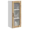 Image de vidaXL Cabinet en verre mural LUCCA Chêne artisanal 40 x 31 x 100 cm