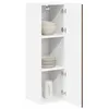 Image de vidaXL Wandkast LUCCA Bruin eiken 30 x 31 x 100 cm Bewerkt hout
