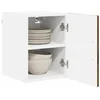 Image de vidaXL Wandkast PORTO 2 st Rook Eiken Bewerkt hout