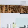 Image de vidaXL Meuble mural PORTO Chêne fumé 80 x 31 x 40 cm Bois d'ingénierie