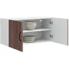 Image de vidaXL Meuble mural PORTO Chêne brun 80 x 31 x 40 cm Bois d'ingénierie