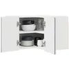 Image de vidaXL Cabinet d'angle mural PORTO Gris Sonoma 57 x 57 x 40 cm