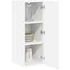 Image de vidaXL Wandkast PORTO Wit 30 x 31 x 80 cm Bewerkt hout