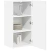Image de vidaXL Meuble mural PORTO Blanc brillant 40 x 31 x 80 cm