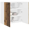 Image de vidaXL Meuble mural PORTO Bois ancien 80 x 31 x 80 cm, Armoire de cuisine en bois moderne, murale, rangement compact, design pratique, meuble en bois durable