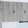 Image de vidaXL Meuble mural PORTO Gris Sonoma 30 x 31 x 100 cm