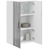 Image de vidaXL Meuble mural PORTO Gris Sonoma 60 x 31 x 100 cm, Armoire de cuisine en bois moderne, murale, rangement compact, design pratique, meuble en bois durable