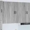Image de vidaXL Meuble mural PORTO Gris Sonoma 60 x 31 x 100 cm