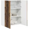 Image de vidaXL Meuble mural PORTO Bois ancien 80 x 31 x 100 cm, Armoire de cuisine en bois moderne, murale, rangement compact, design pratique, meuble en bois durable