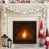 Image de vidaXL Guirlande de Boules de Noël Blanc et Argent 186 cm Polystyrène