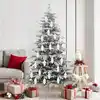 Image de vidaXL Christmas Pine Cone Ball 40 pcs Blanc Plastique