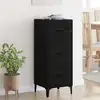 Image de vidaXL Buffet Chêne noir 34,5 x 34 x 90 cm Bois d'ingénierie