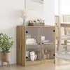 Image de vidaXL Meuble d'appoint Chêne artisanal 68 x 37 x 75,5 cm
