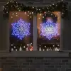 Image de vidaXL Flocon de Noël avec 156 LED Bleu 55.5 x 55.5 x 0.75cm PVC