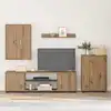 Image de vidaXL Ensemble meuble TV Chêne artisanal Bois d'ingénierie
