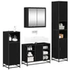 Image de vidaXL Ensemble de mobilier de salle de bain 4 pièces Chêne noir