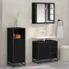 Image de vidaXL Ensemble de mobilier de salle de bain 3 pcs Chêne noir