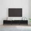Image de vidaXL Unites TV 210 x 35 x 41 cm Chêne noir Bois d'ingénierie
