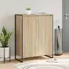 Image de vidaXL Cabinet à chaussures Sonoma 79 x 36 x 100 cm Bois d'ingénierie