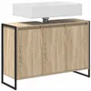 Image de vidaXL Cabinet de salle de bain avec stockage Sonoma 90 x 30 x 60 cm, Rangement élégant pour salle de bain, cabinet rectangulaire en bois, meuble moderne pour les affaires de toilette