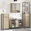 Image de vidaXL Cabinet de salle de bain avec tiroir Sonoma 40 x 30 x 180 cm