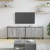 Image de vidaXL Meuble TV 140 x 36 x 49.5 cm Gris Sonoma Bois d'ingénierie