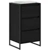 Image de vidaXL Buffet Chêne noir 42 x 36 x 75.5 cm Bois d'ingénierie