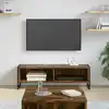 Image de vidaXL Meuble TV 100 x 36,5 x 30,5 cm Chêne Fumé Bois d'ingénierie