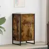 Image de vidaXL Buffet Chêne Fumé 43 x 36 x 75,5 cm Bois d'ingénierie