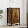 Image de vidaXL Buffet Chêne Fumé 43 x 36 x 75,5 cm Bois d'ingénierie