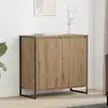 Image de vidaXL Meuble d'appoint Chêne artisan 79 x 36 x 75 cm