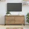 Image de vidaXL Meuble TV 100 x 36 x 49.5 cm Chêne artisan Bois d'ingénierie