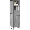 Image de vidaXL Bibliothèque Gris Sonoma 43 x 36 x 150.5 cm Bois d'ingénierie, Meuble à livres stylé, étagère moderne, rangement pratique, pour un salon organisé et contemporain