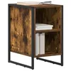 Image de vidaXL Nachtkastje 2 st Rook Eiken 39.5 x 30 x 50 cm Bewerkt hout