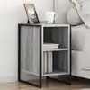 Image de vidaXL Table de chevet Gris Sonoma 39.5 x 30 x 50 cm Bois d'ingénierie